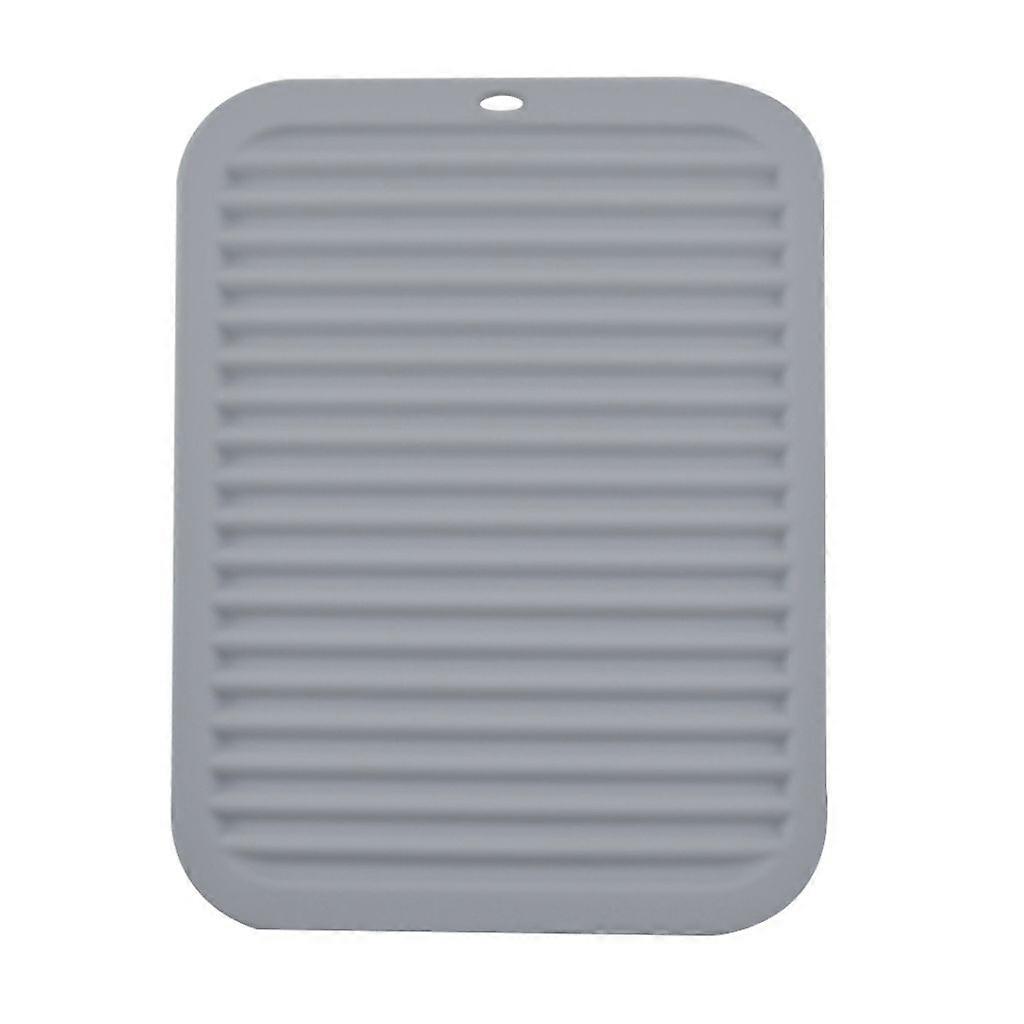 Kuumat astialunaluset, kattila- ja kulhoalustat, vedenpitävät, 23 x 30 cm, harmaa, 1 kpl, vaaleanharmaa