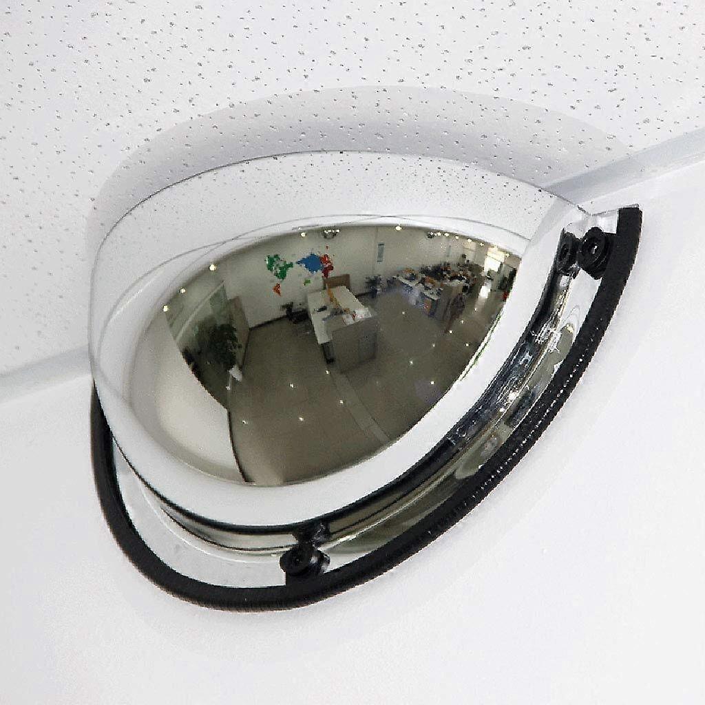 Traffic Mirror Panoramic Half Dome Convex Mirror, 180 Degree Viewing Angle