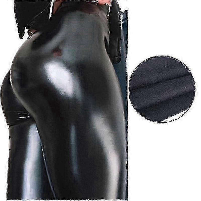 Leggings Latex Light Cuir Chaud Rembourré