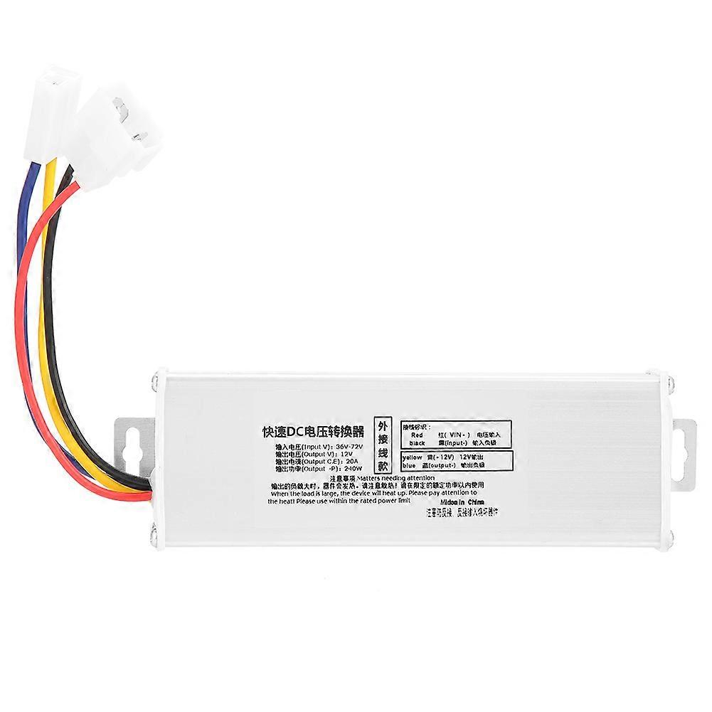 36-72V to 12V 20A 240W DC Converter Adapter Voltage Transformer(external wiring)