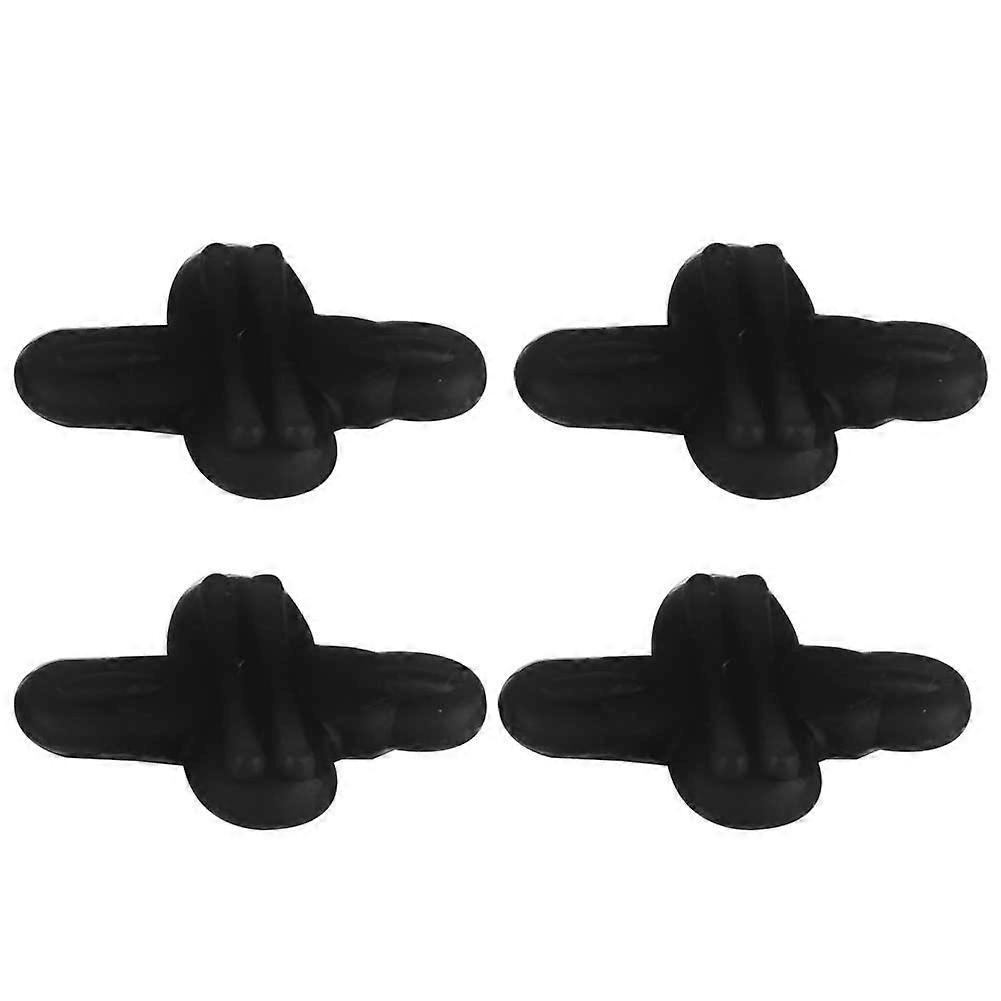 4PCS Rubber Archery Shock Absorber Bow Stabilizer Reduce Noise Vibration (black)