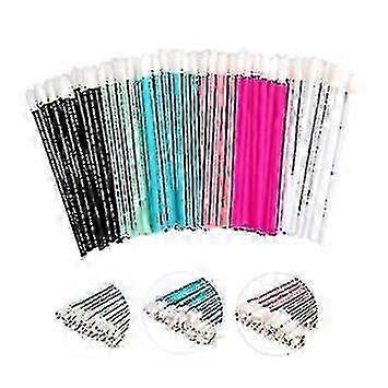 50pcs Disposable Lip Brushes Makeup Tool - Black