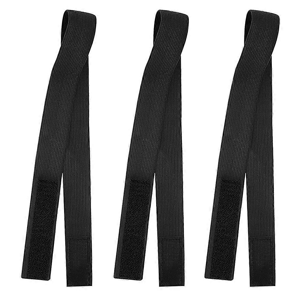 Elastic Wigs Band Thin and Lightweight Design Wearing Wigs Black Color Durable Support 3Set