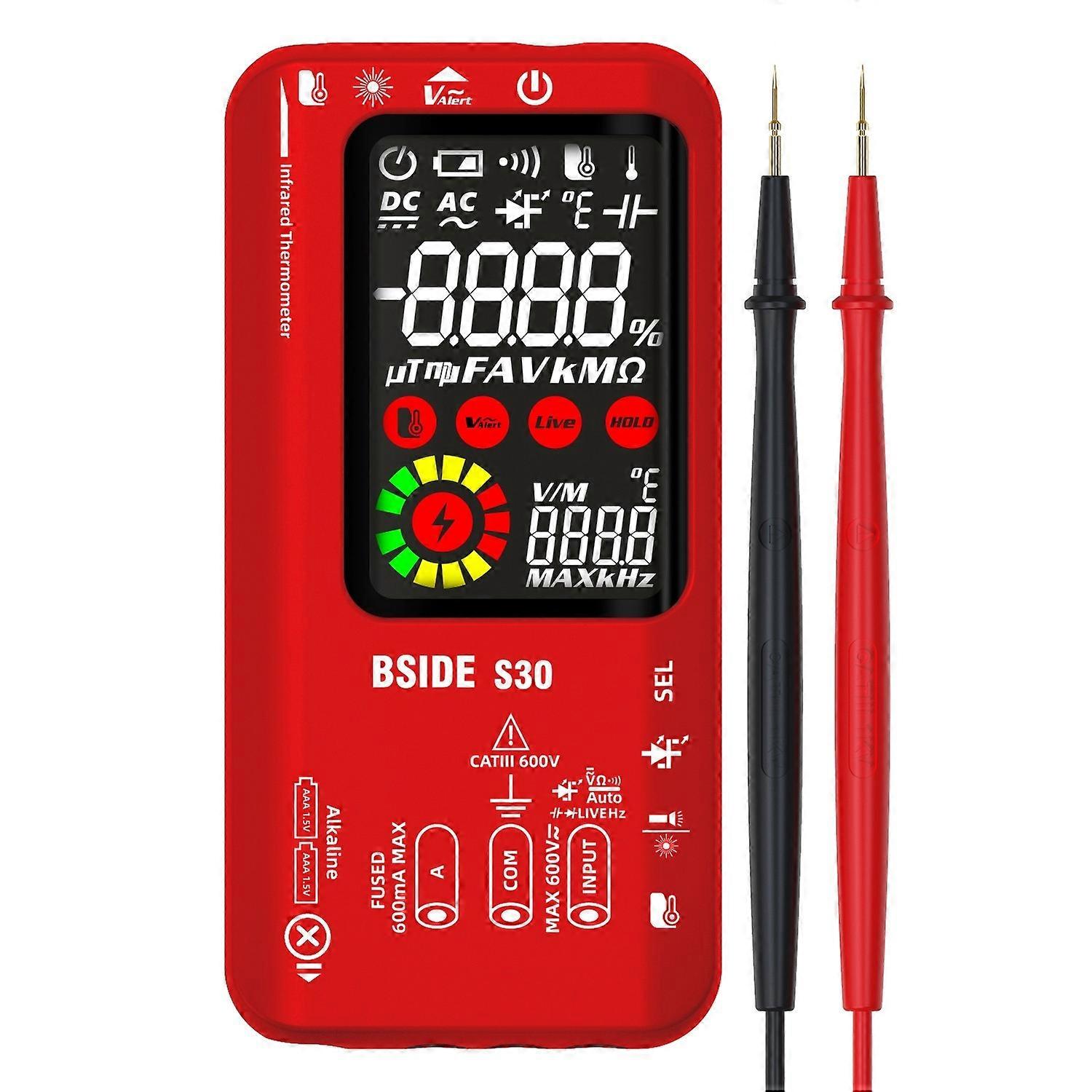 BSIDE S30 スマート温度測定マルチメータ S30 (赤)