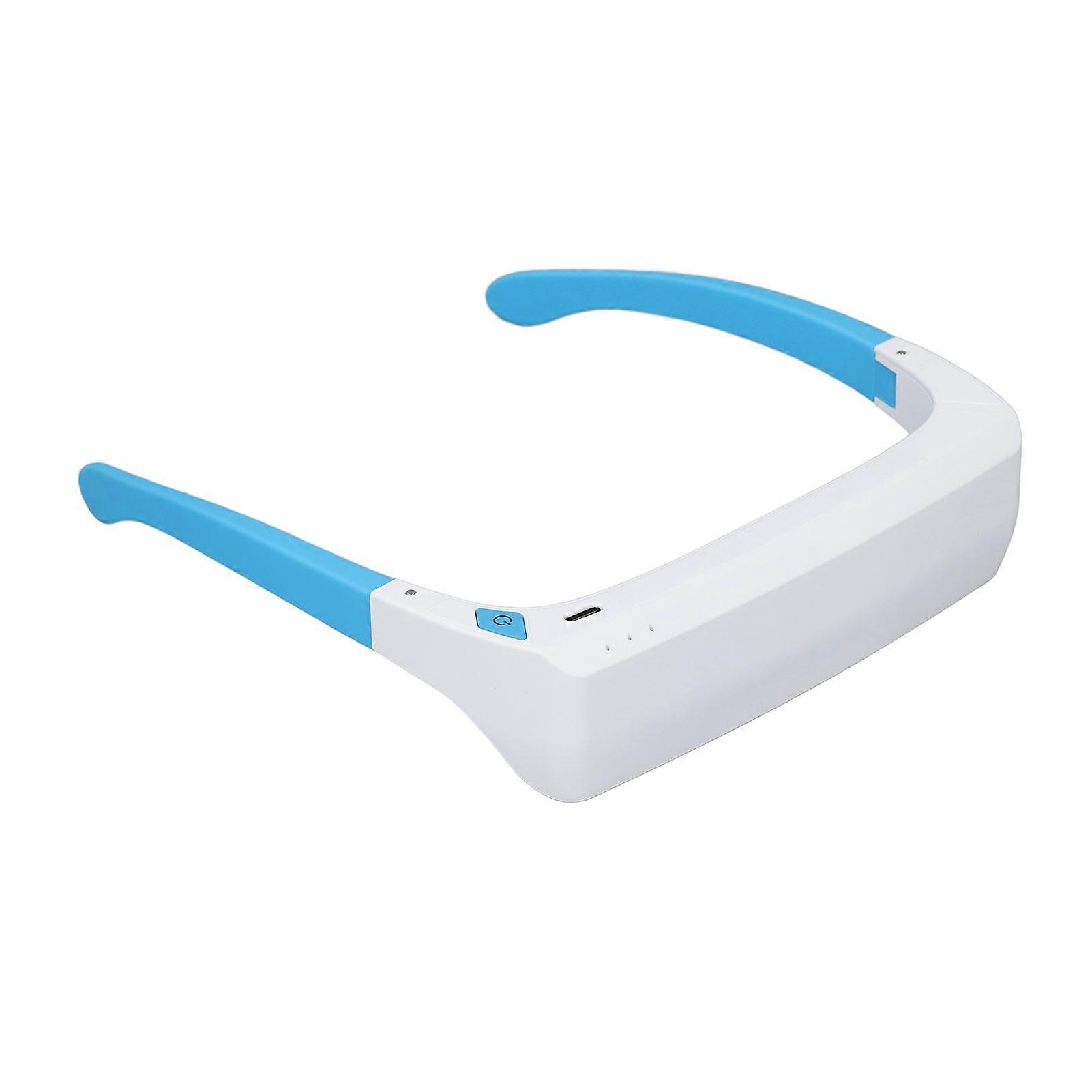 Blue White Light Glasses Wearable Lamp Portable Relief for Sleep Problems Seasonal Mood Disorders and Jet Lag