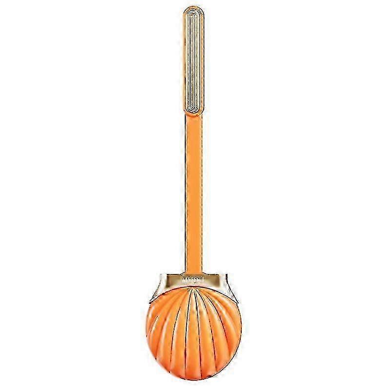 Creative Long Handle Silicone Toilet Brush with Shell Design - Stylish and Efficient Cleaning Tool for Bathroom Hygiene