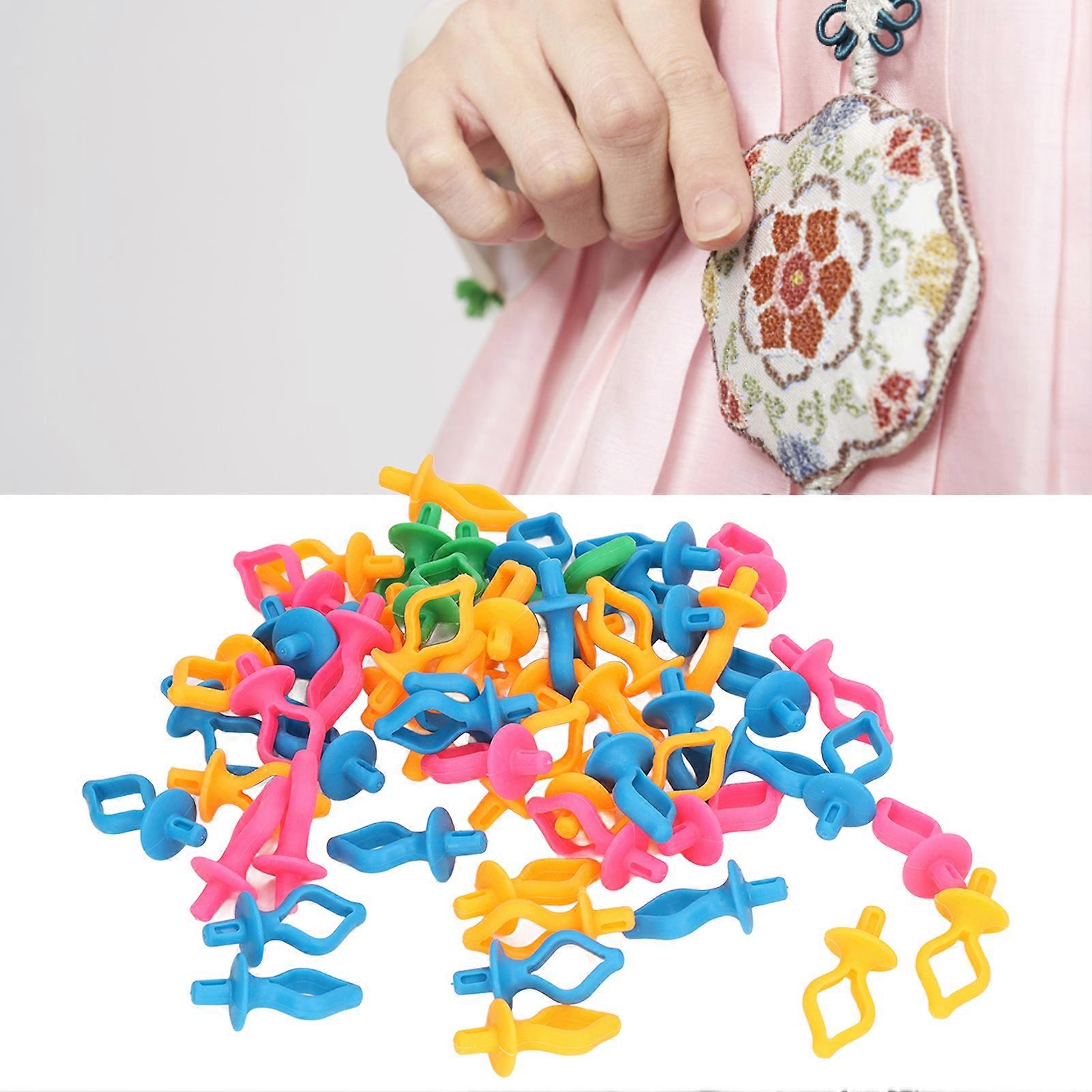 100pcs Bobbin Holder Regulable Design Silicone Material Small Compact Colorful Sewing Thread Holder 