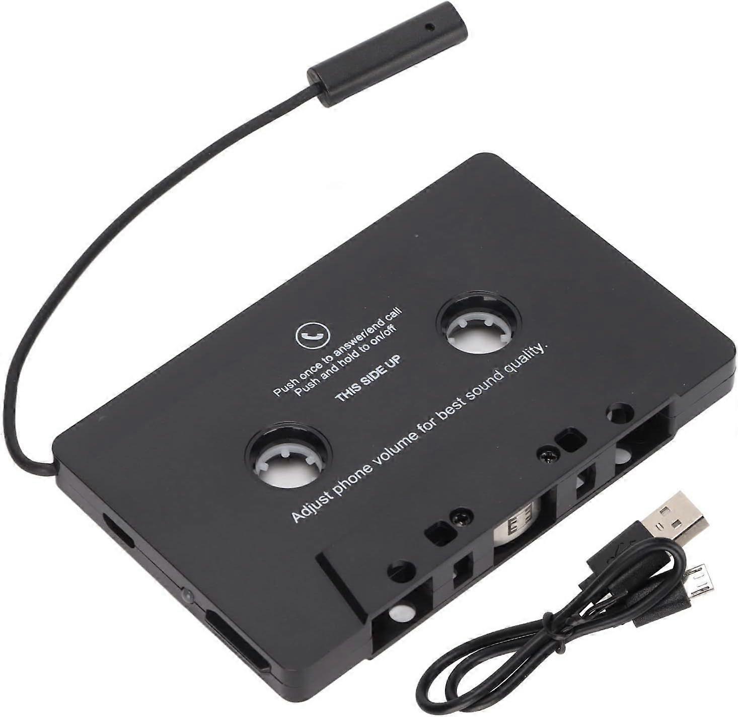 Car Cassette Player: The cassette Bluetooth receiver allows you to enjoy the music on your mobile phone in the car, and wirelessly transmits stereo au