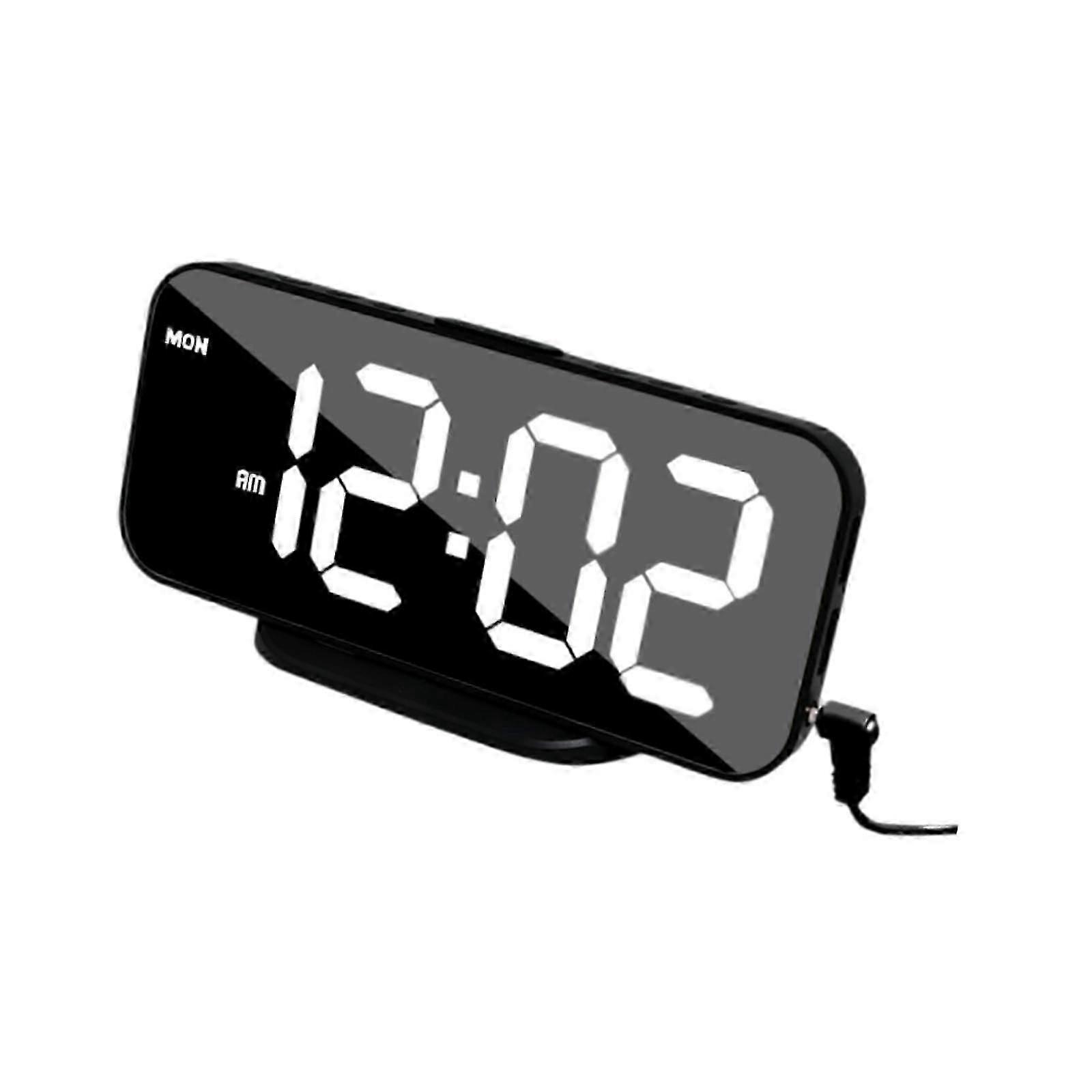 Digital Alarm Clock Bedside Clock 3 Levels Brightness for Home Office Modern