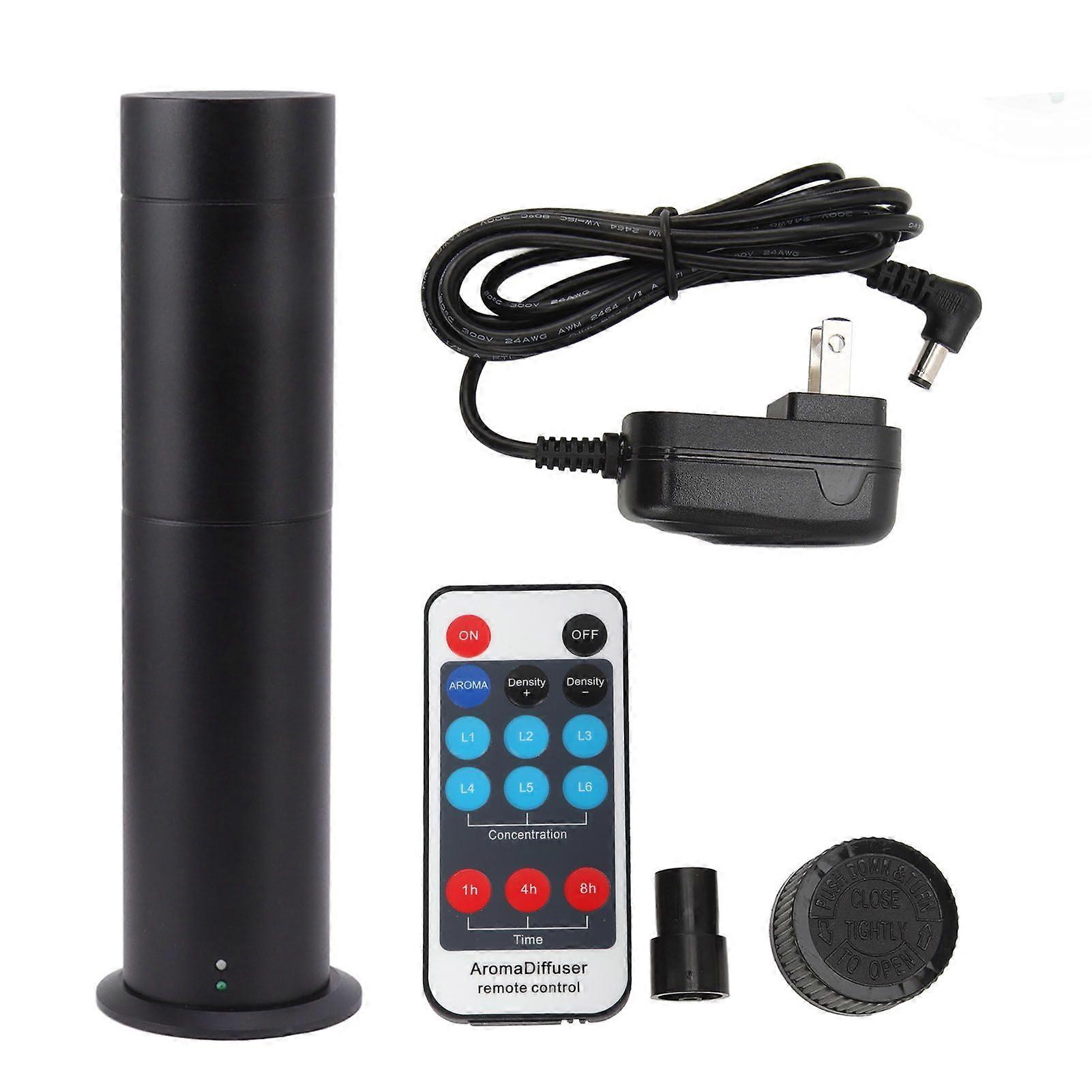 Scent Diffuser Machine 200m3 120ml Anti Slip Mat Remote Control Essential Oil Nebulizing Diffuser for Hotel Home Sauna US Plug 100?240V Black