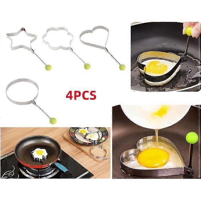Fried Egg Mold - Stainless Steel - 4Pcs