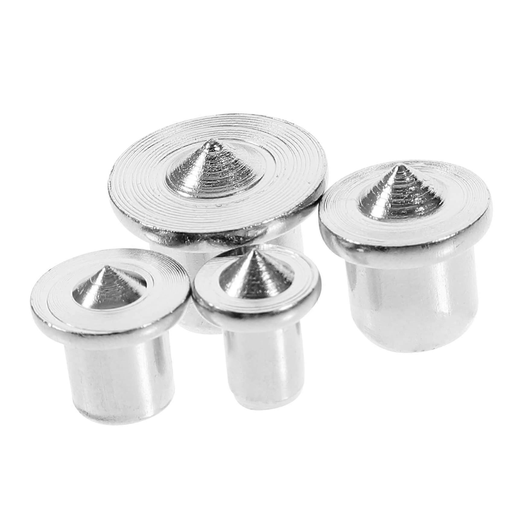 Dowel Locator Round Wood Pin Centring Tool For Aligning Dowels Jigs 4 Sets Dowel Maker Transfer Dowel Gauge Silver Steel