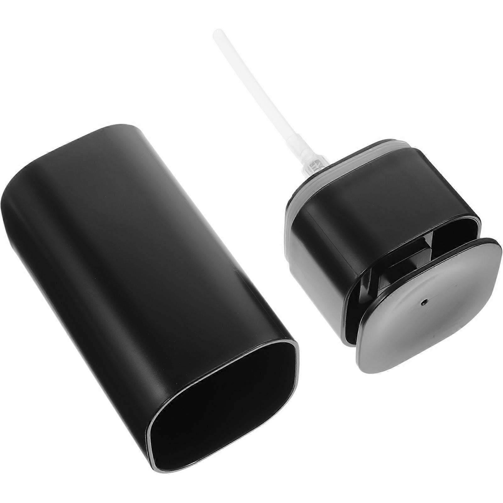 Push Down Pump Dispenser Multi-Use Cosmetics Bottle Safe Storage Black 7x7x17.8cm Liquid Dispensing 1Pack