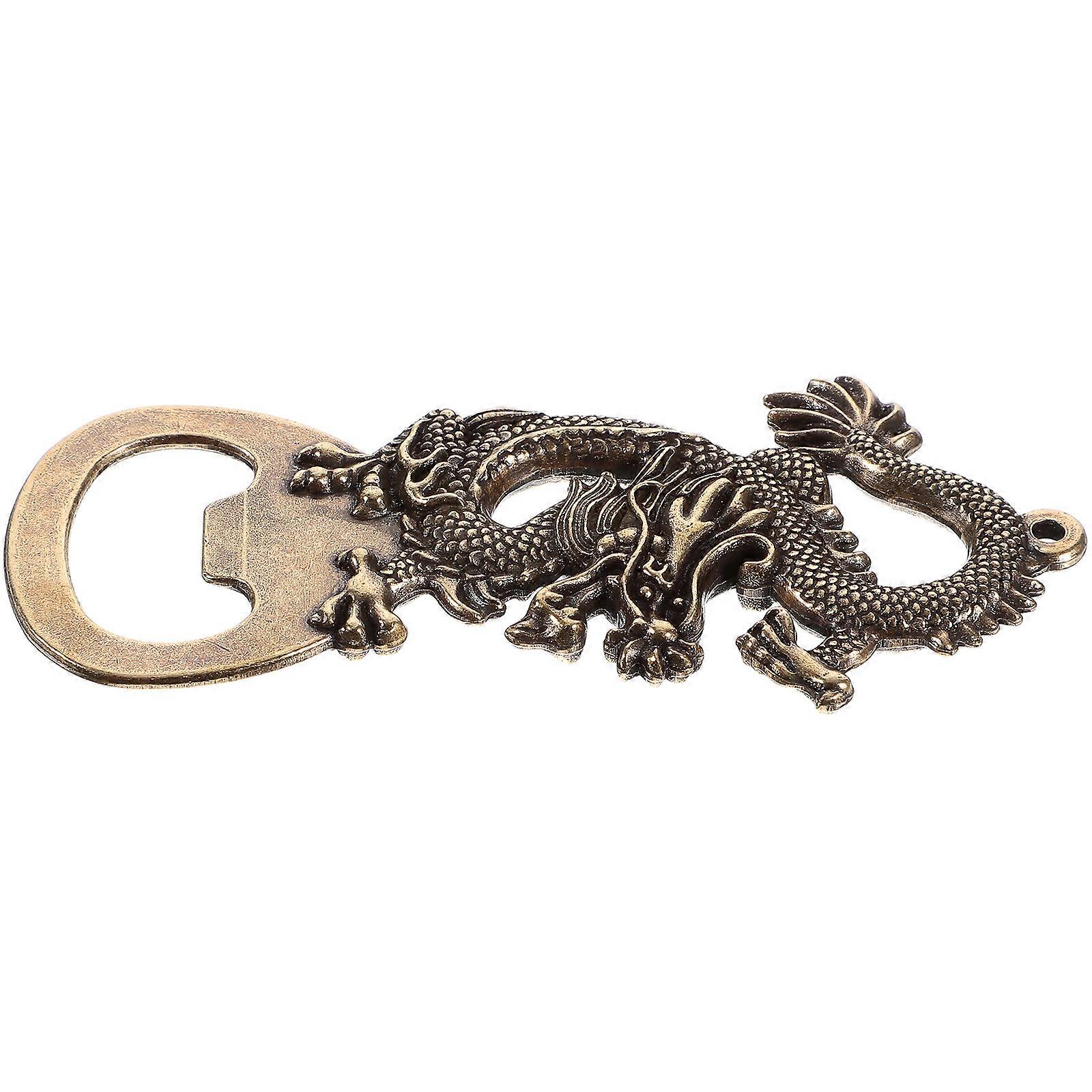 Dragon Shaped Bottle Opener Made of Brass Golden Color for Party Use Compact Size