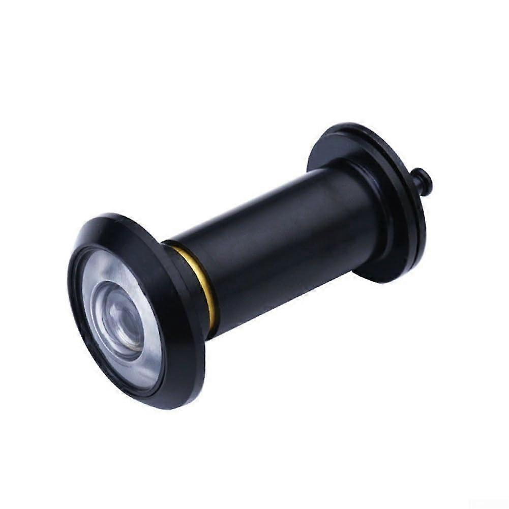 180 Degree Door Peephole Wide Angle Security Viewer with Adjustable Lens, Metal Frame for 42-60mm Thick Doors (Black)