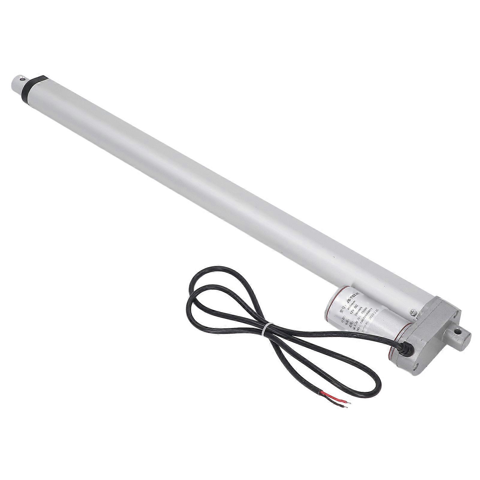 24VDC Electric Actuator 450mm Stroke 750N Metal Gear Linear Motion Actuator for Lifting System Actuator Controller and Remote Control 