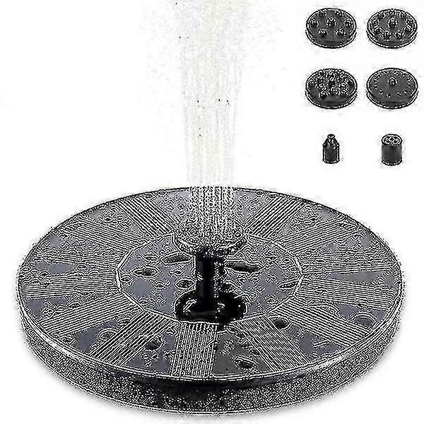 Springvand Solcelle Springvand Vandfontæne Solcelle 16 cm Sort Haveindretning