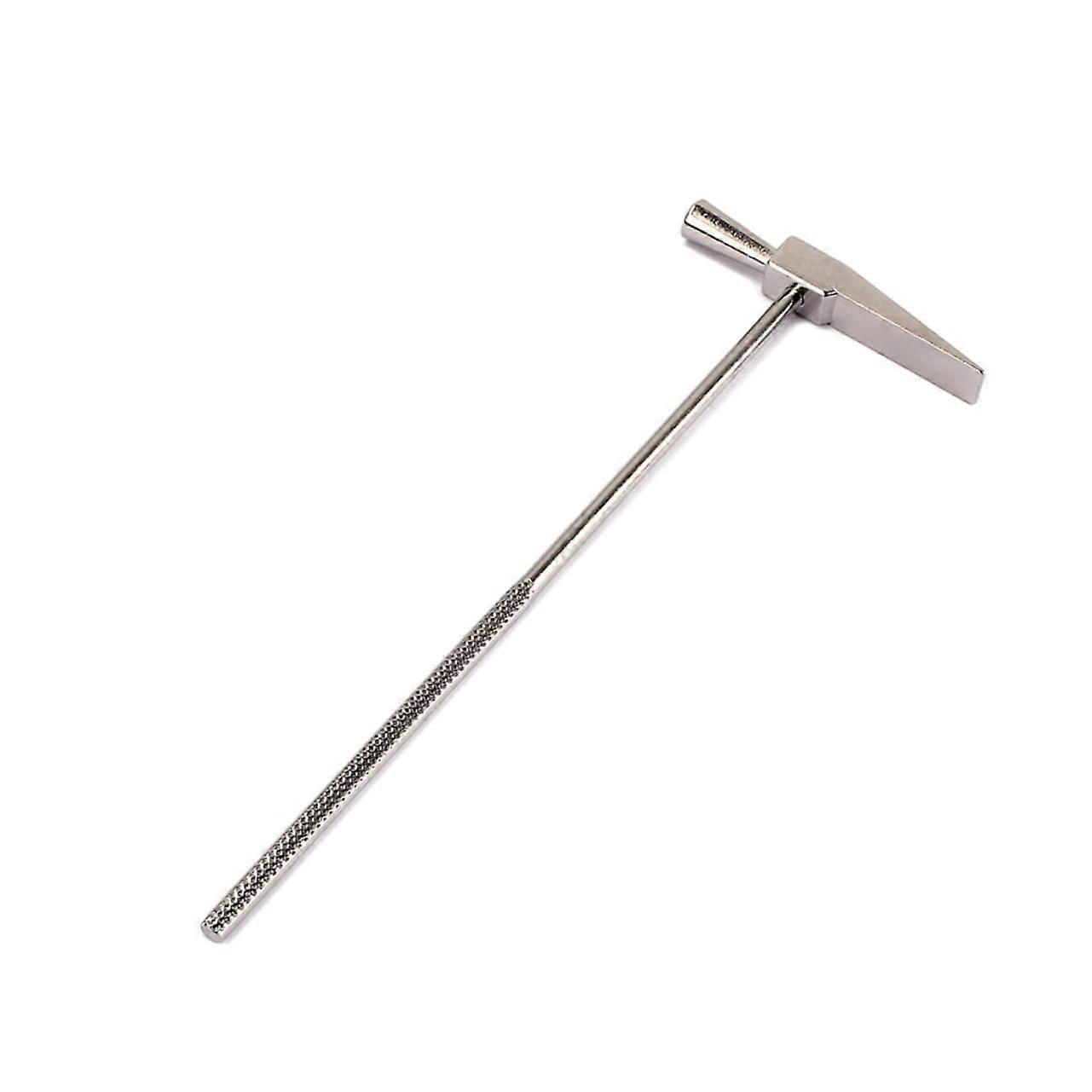 Thumb Piano Tuning Hammer Made of Polished Steel – Silver Tool for Adjustment, Ideal for Repairing Musical Instruments