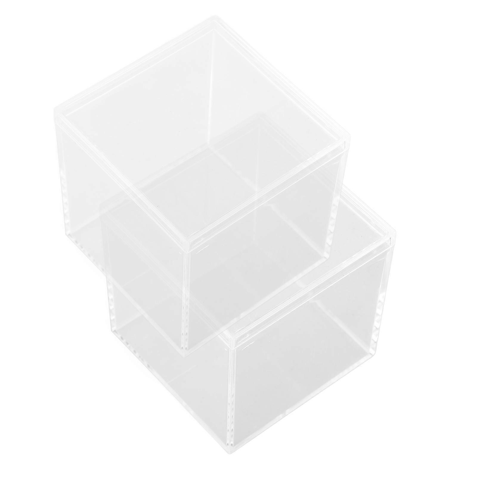 Here's a polished and professional product description based on the title you provided:

 

**2pcs Small Acrylic Display Case Transparent Cube