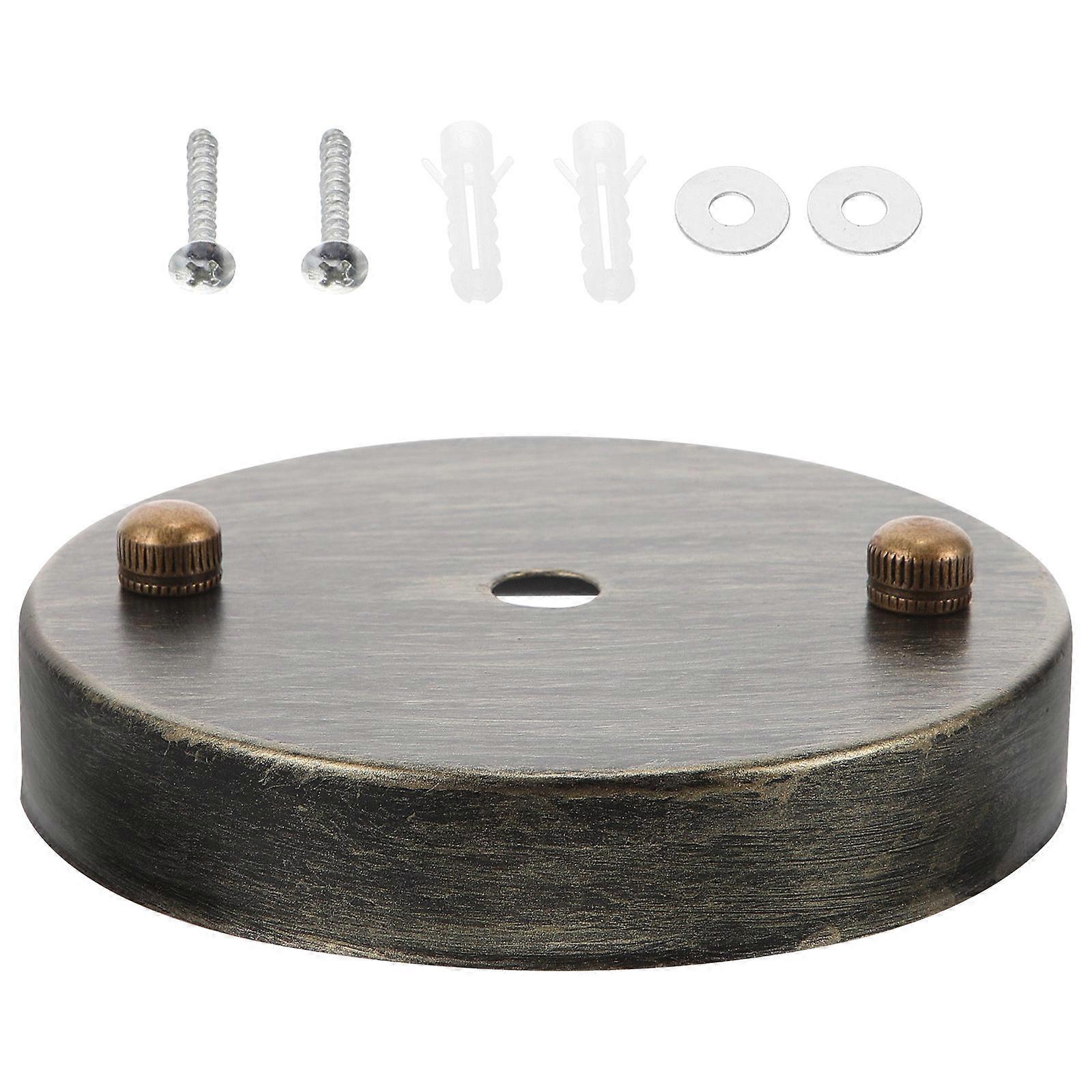 Ceiling Light Bracket Iron Lamp Plate Classic Design For Cafes Decorative Effect 1Set