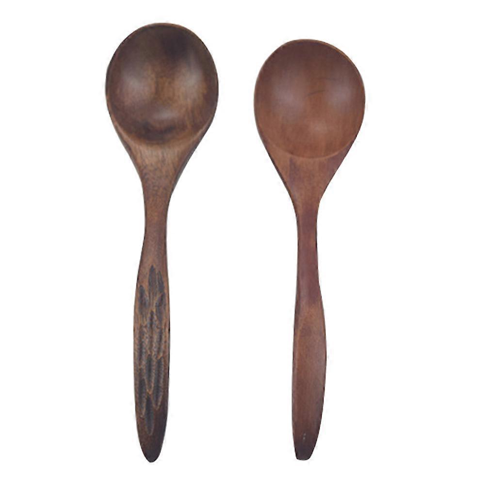 Multipurpose Spoons for Kitchen Use Healthy and Nonlacquer Safe with Food 2 Pieces