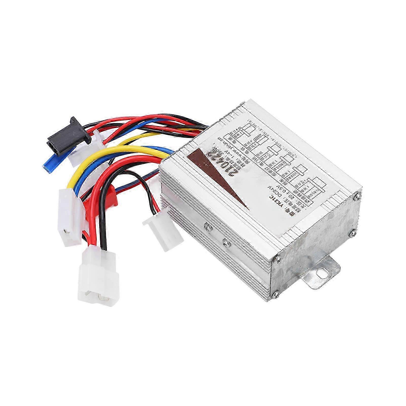 DC 24V 350W Brushed Motor Speed Controller for Electric Scooters with Wire Drawing Function