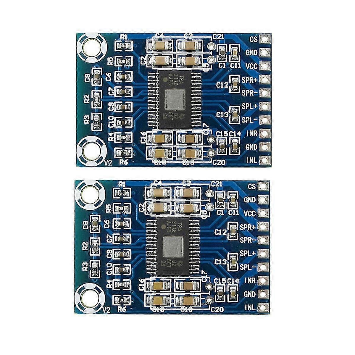 2PCS TPA3116D2 Mini Digital Amplifier DC12V-24V D Class 50W+50W