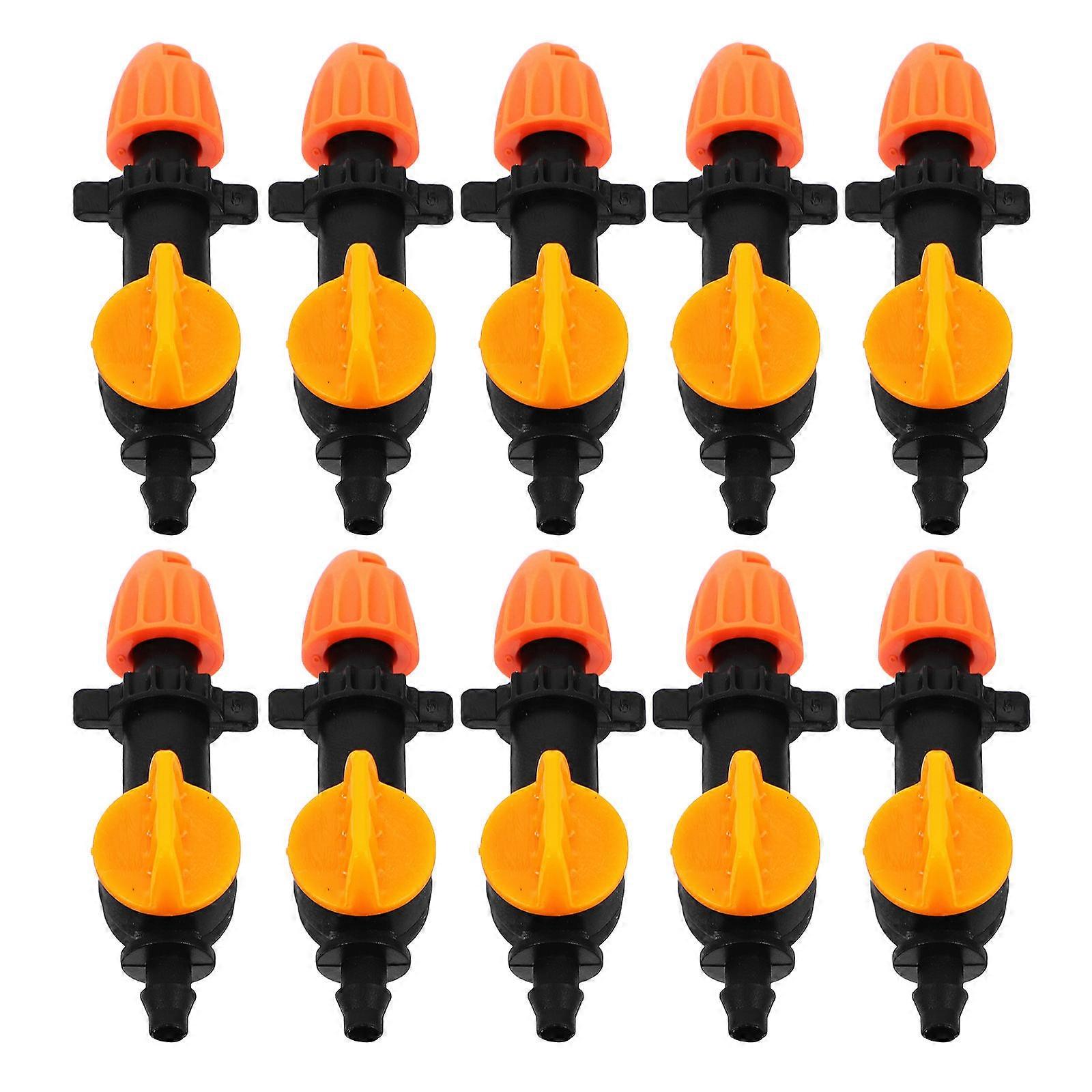 Drip Irrigation Sprinklers with Adjustable Emitters for Garden in ABS Material 180 Degree Coverage Fits 4/7 Tubing