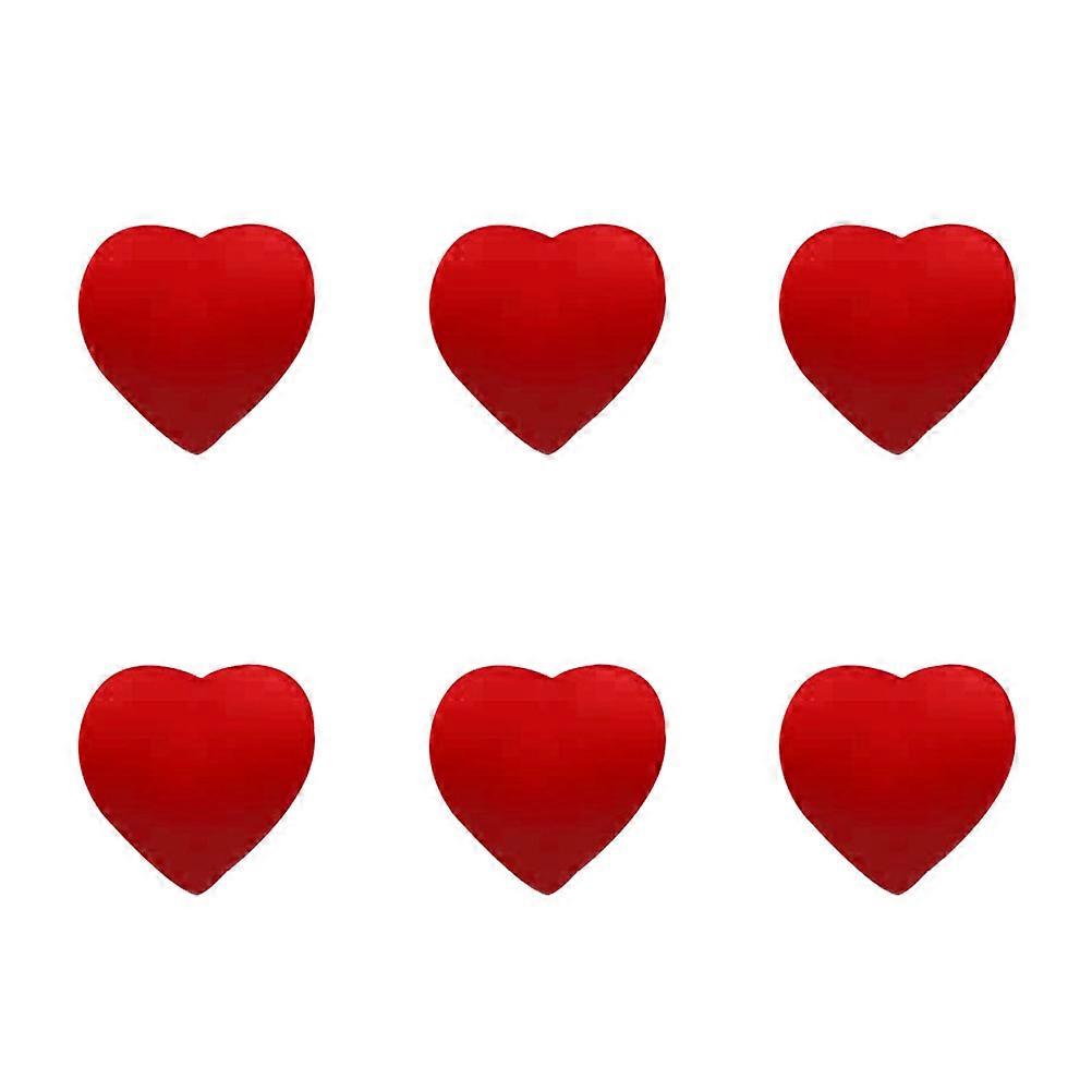Tennis Racket Shock Absorbers Heart Shaped Silicone Cover for Racket Use Red 6 Pieces