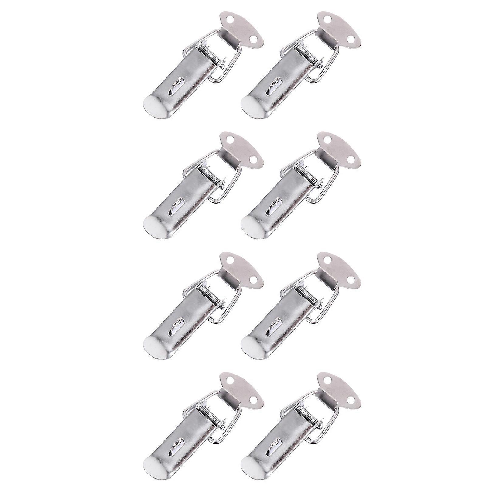 Spring Loaded Latch in Silver for Home Security Easy to Install and Use with Compact Size 8pcs