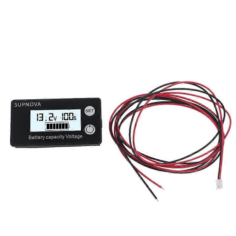1米导电电缆电池测试仪容量指示器DC 12V 24V 48V 72V铅酸锂LiFePO4三元锂电压表M89B