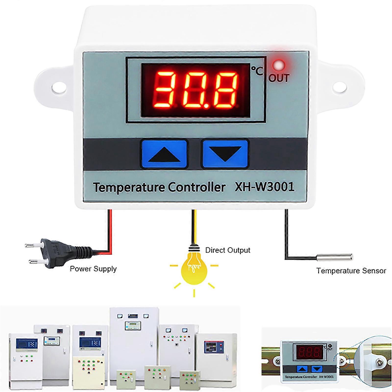 Digital LED Temperature Controller Thermostat Control Switch DC 24V