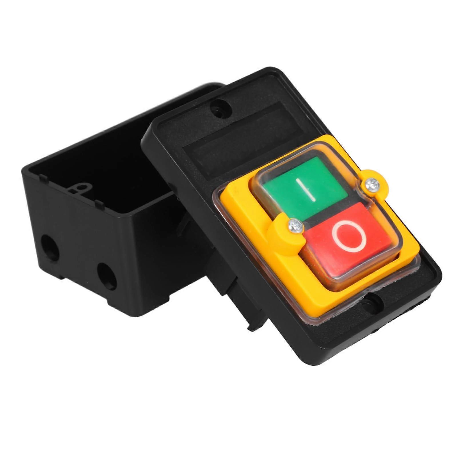 2 Pieces Waterproof SelfHolding Switch for Motor Control Compact Robust Easy Installation Start Stop Control Switch for Heavy Machinery Control