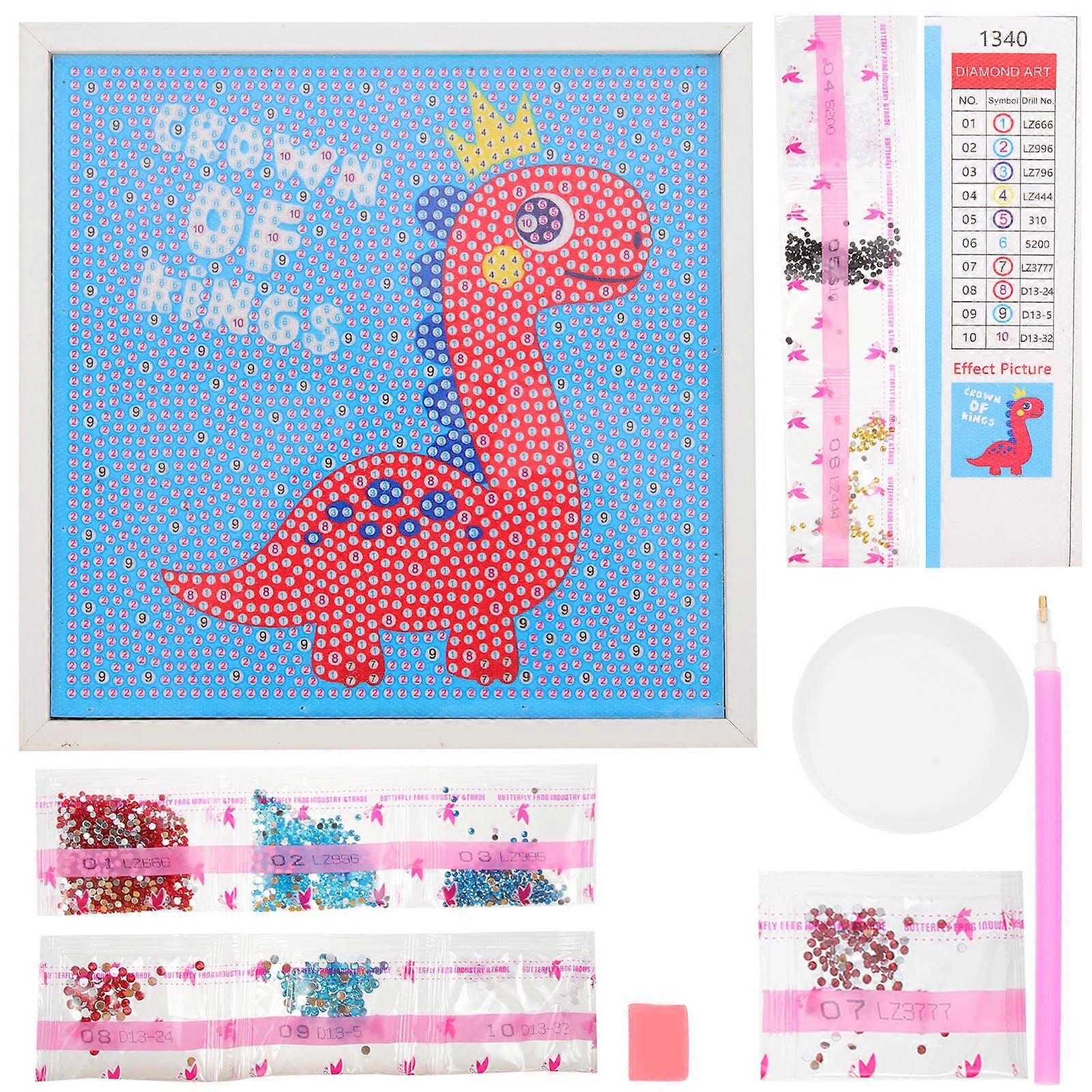 Cartoon Painting Set Art Embroidery for Children's Toy 2X15X15CM Assorted Color Art Creation 1 Set