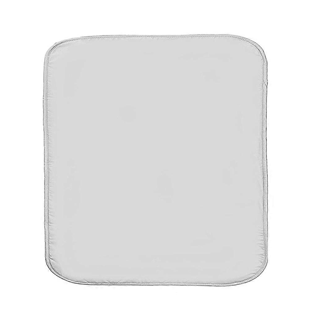 Portable Ironing Mat 1 Pc Foldable Heat Resistant Ironing Pad For Travel Use 27.55 X 31.49 Inch White Thermal Insulation