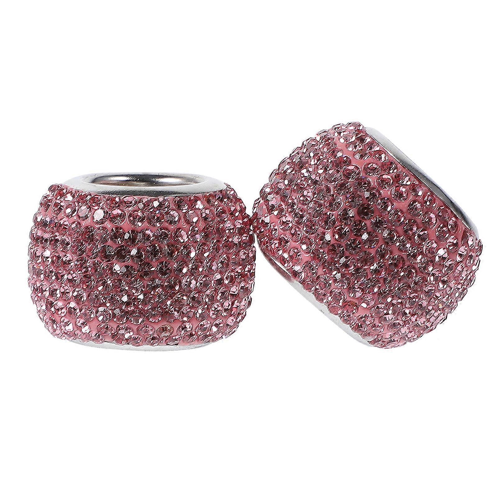 Here's a polished and engaging product description for your **2pcs Bling Rhinestone Car Headrest Decor Rings**:
✨ **Elevate Your Ride's Style