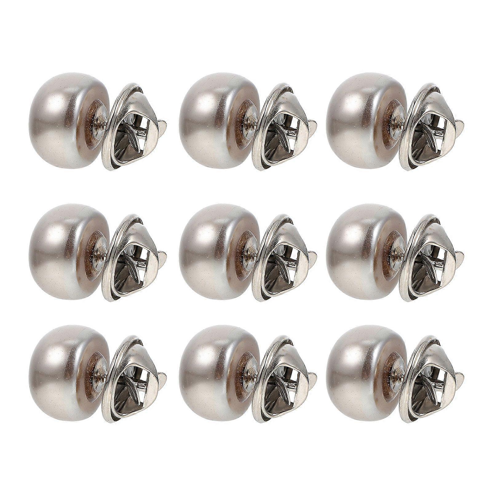 10Pcs Collar Corsages Anti Emptied Brooches Safety Skirt Buttons Decorations