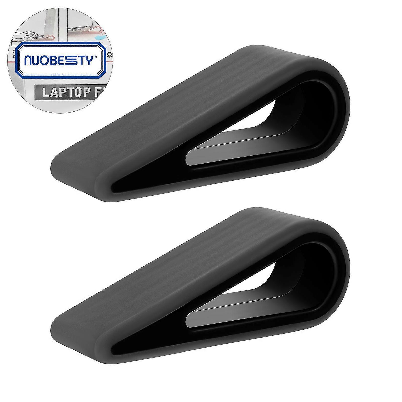 NUOBESTY 2Pcs Laptop Elevation Stands Portable Notebook Riser Holder Laptop Heightening Support
