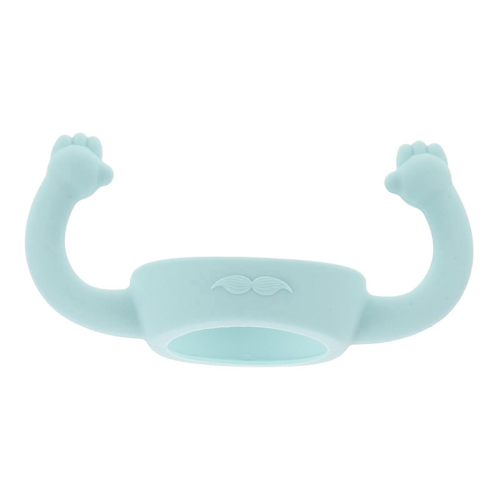 SkyBlue Silicone Baby Bottle Grip Handles with Protective Design for WideNeck Bottles 6 cm and Up
