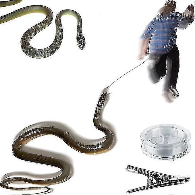 Realistic Snake Prank with Clip - Fun Prank Toy for Teasing Friends and Family