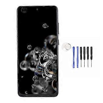 Galaxy S20 Ultra 6.9" LCD Screen Replacement with Frame & Repair Tools - Black