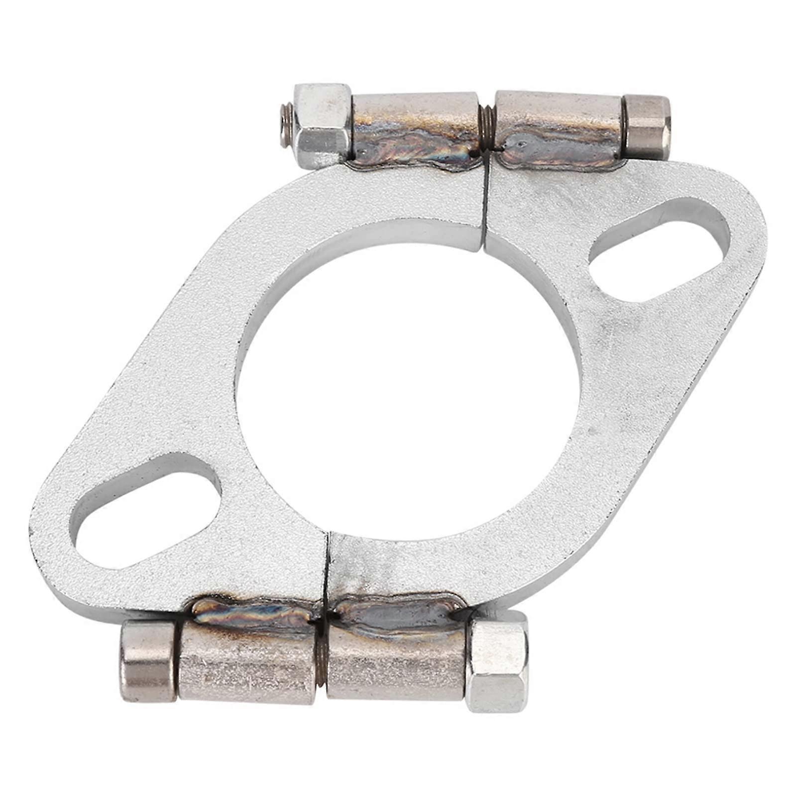 2" Universal Split Flange Oval Low Carbon Steel Connection Kit for Downpipe Repair and Exhaust Flange Replacement