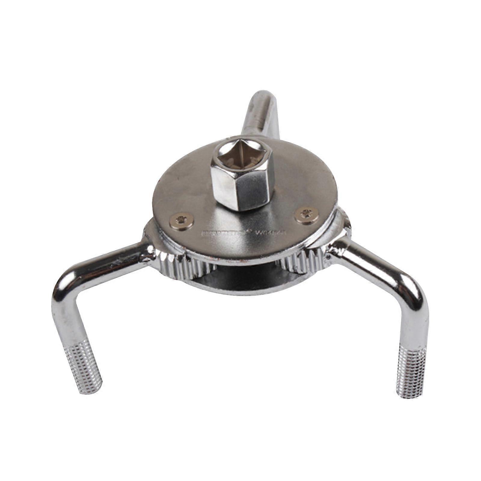 High Hardness Universal Adjustable Two-Way Three Jaw Oil Filter Wrench Removal Adapter Tool for Engine Oil Filters