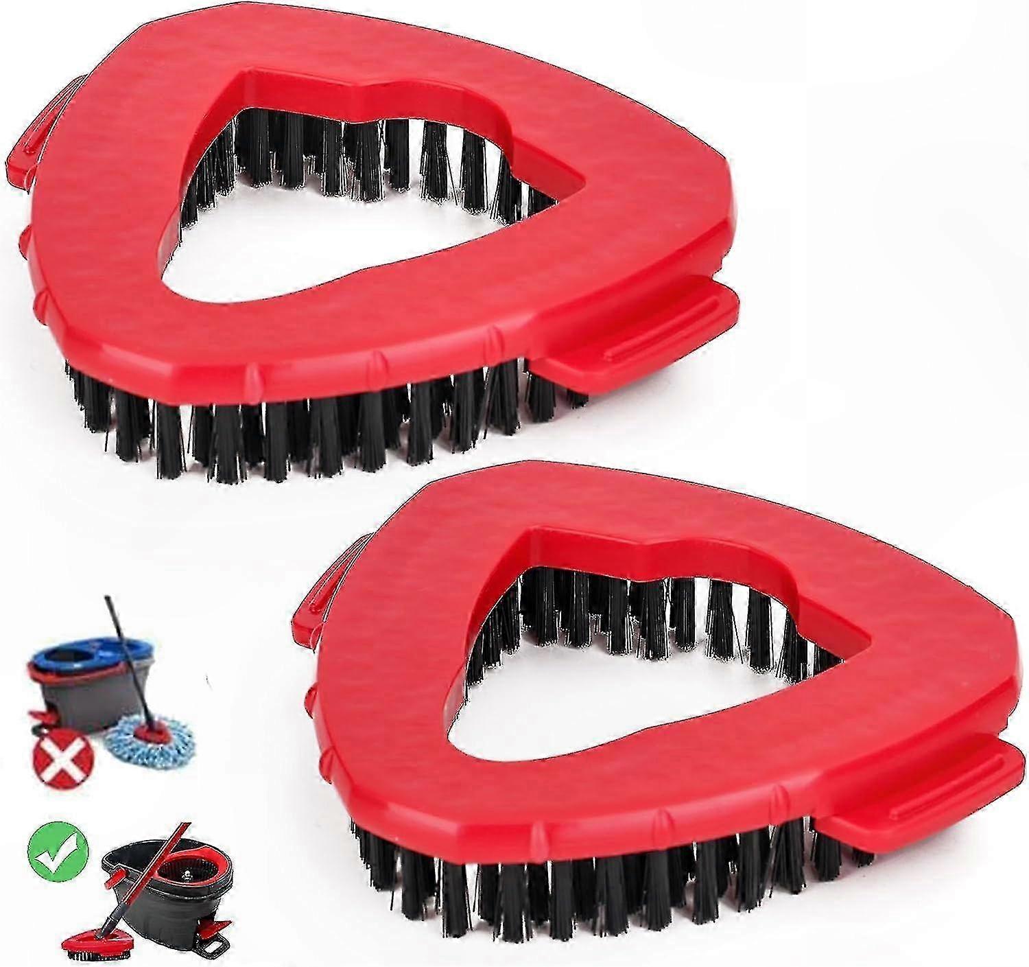 Triangle Floor Scrubber Mop Replacement Head Base for Spin Mop 1 Tank System, Compatible with Microfiber Cleaning Tools