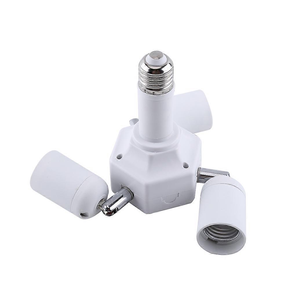 4 in 1 Adjustable E27 to E27 Base Light Bulb Adapter, New Lamp Holder Splitter Holder (4 in 1)