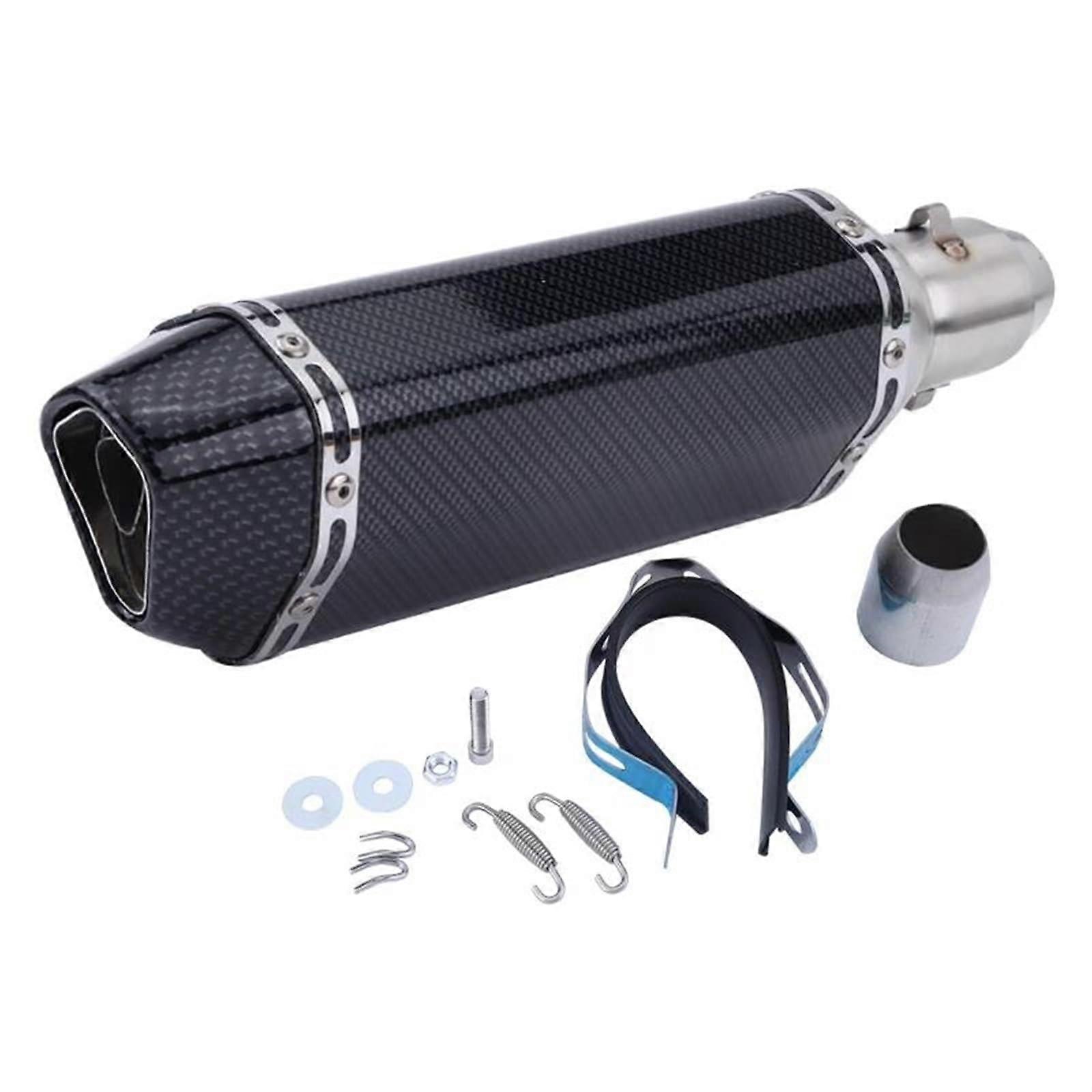 Exhaust system Motorcycle exhaust end piece Modified connecting pipe Carbon muffler Slipon muffler For CBR600RR R6 For Ninja 400 Z800 Z900 Z1000