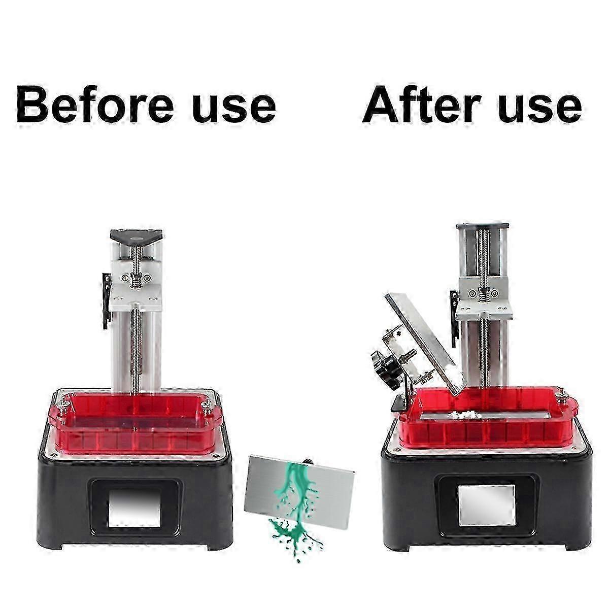 5.5/6 Inch LCD UV Photocuring 3D Printer Metal Resin Light Curing Trough Drip Holder Bracket Edition 0816