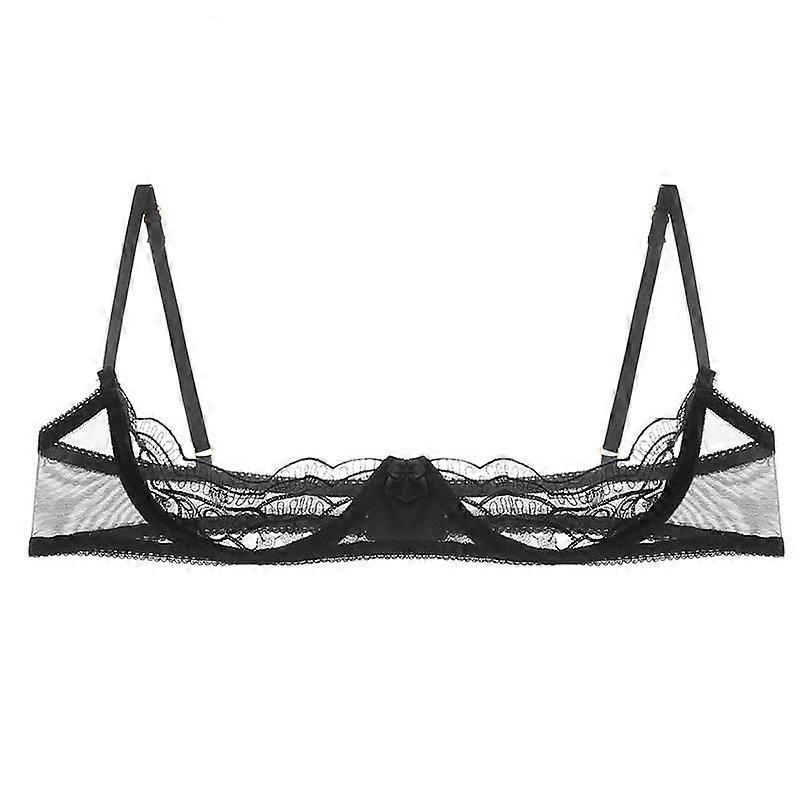 المرأة 1/2 كوب رفع ما يصل Underwire الدانتيل حمالة الصدر الملابس الداخلية فتح الثدي كأس حمالة الصدر قمم حزام قابل للتعديل الإسفنج مبطن حمالة الصدر الملابس الداخلية