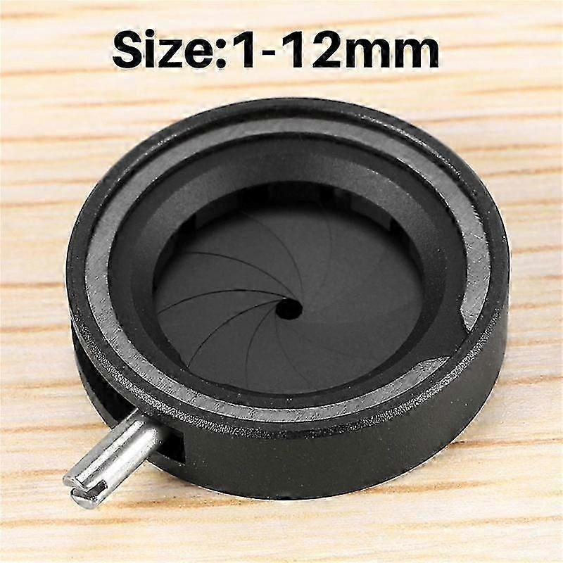 Adjustable Manual Aperture Mechanical Iris Diaphragm for Camera Microscope Lens SK12