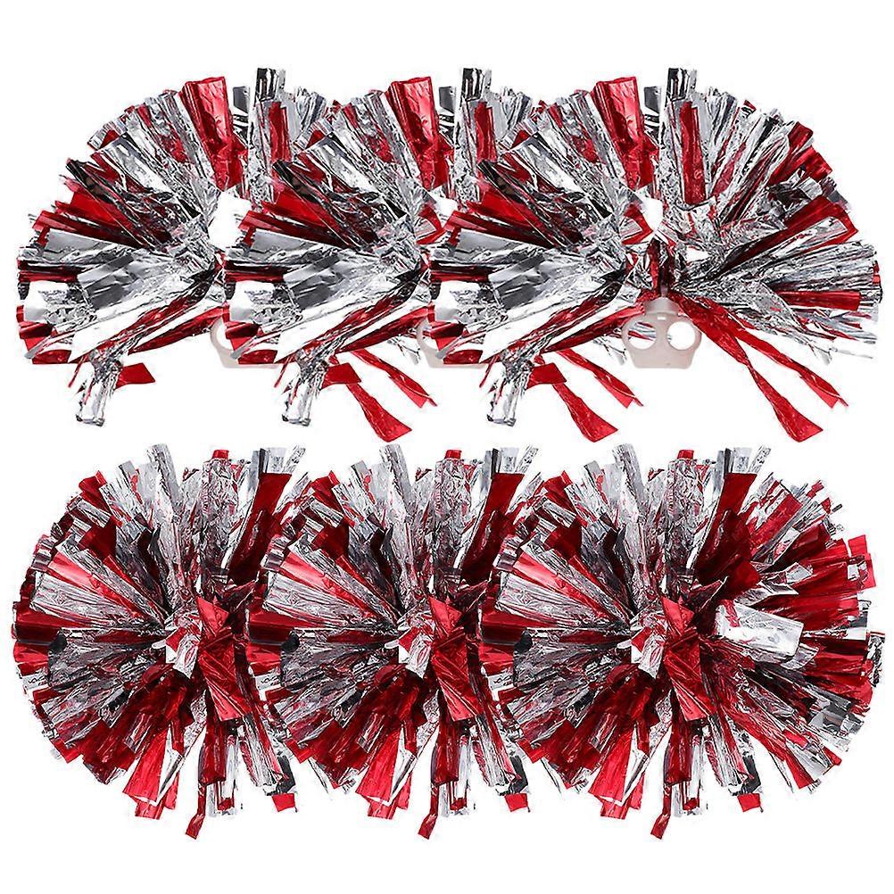 6Pcs Cheerleading Pompoms Cheerleader Pom Poms Cheer Poms Cheering Hand Flowers